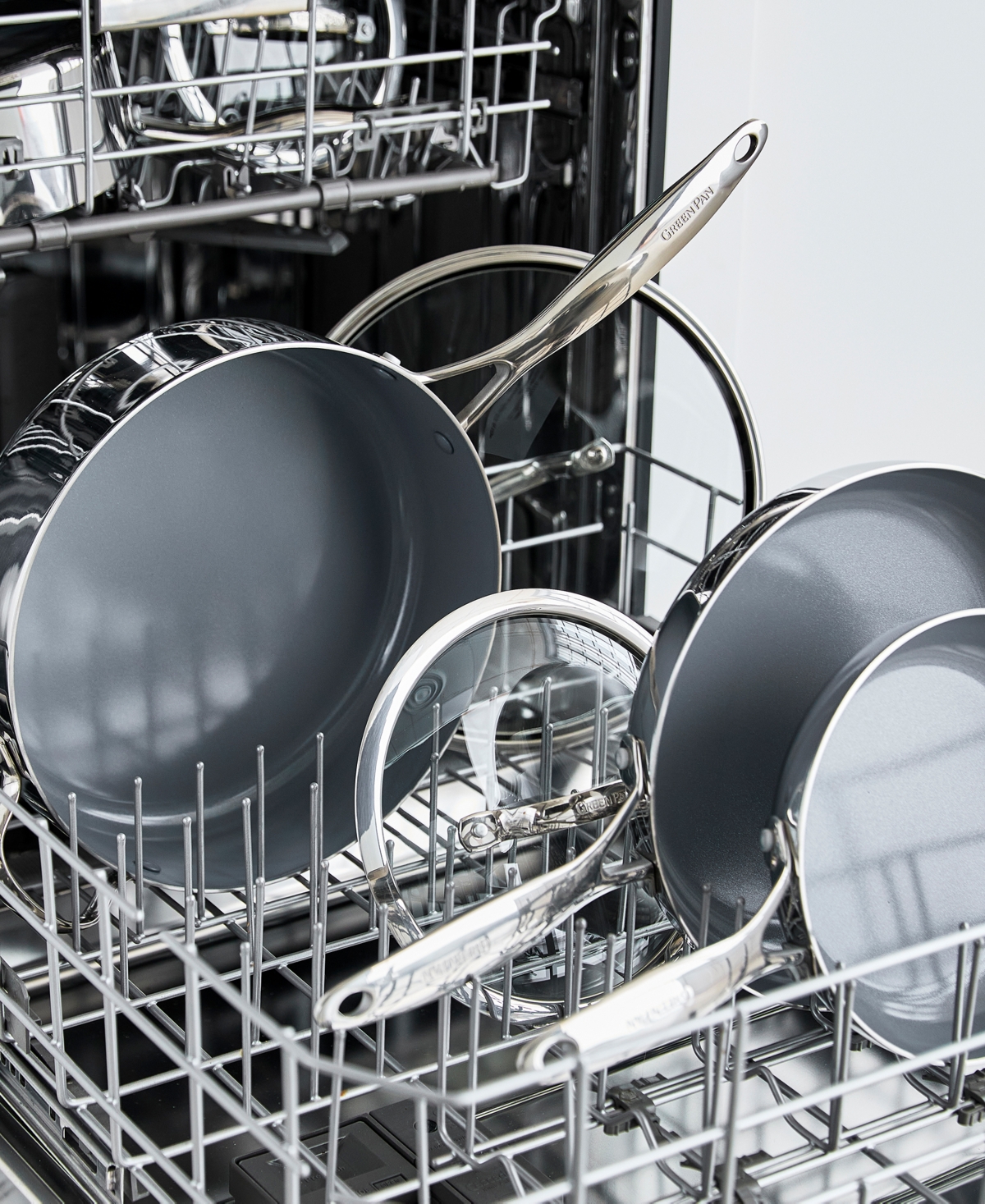 Greenpan Valencia Pro Stainless Steel 10-pc. Cookware Set In Stainless Steel