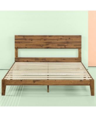 Modern Wood Platform Bed Frame with Headboard for Sleek and Stylish Bedroom Design