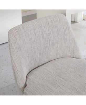  Set of 2  Upholstered, Metal Legs   25.6", 360° Swivel  Counter Height Stools