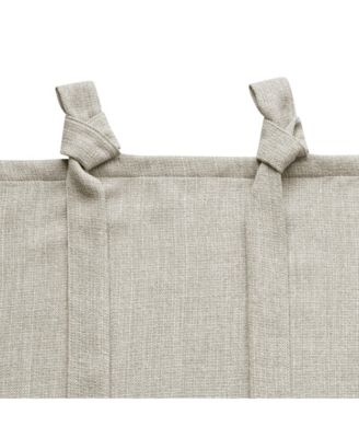 Garrett Textured Tie Knots Curtains Pair, 52"X84"