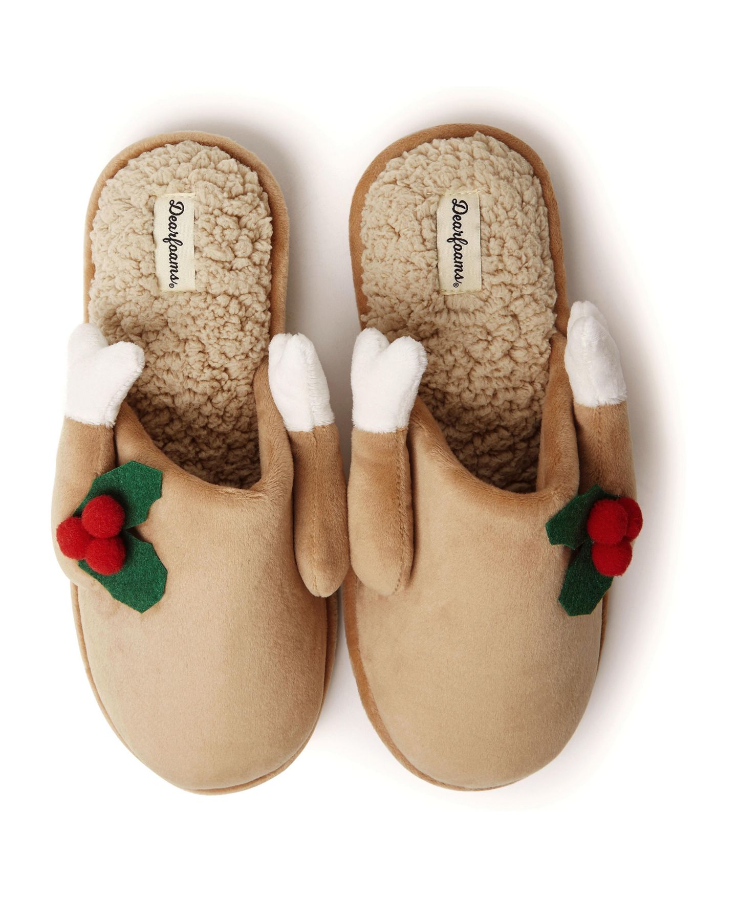 Мужские тапочки Dearfoams Carson Holiday Thanksgiving Turkey Scuff Slipper, цвет: Виски — фото 4