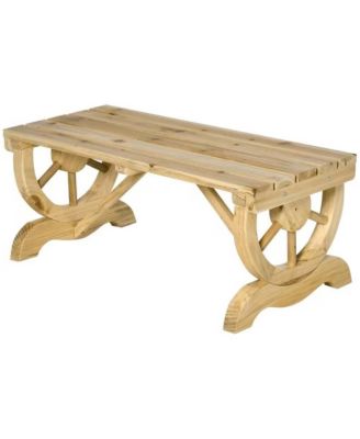 Outdoor Farmhouse Patio Backyard 2-Person Garden Bench for Stylish and Comfortable Seating
