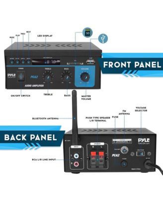 Compact Bluetooth Stereo Power Amplifier, 2 x 40W