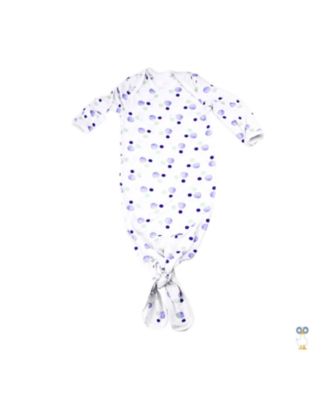 GooseWaddle Basil Knotted Gown - White and blue 25$