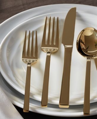 Allay Champagne Set of 6 Everyday Flatware Dinner Forks