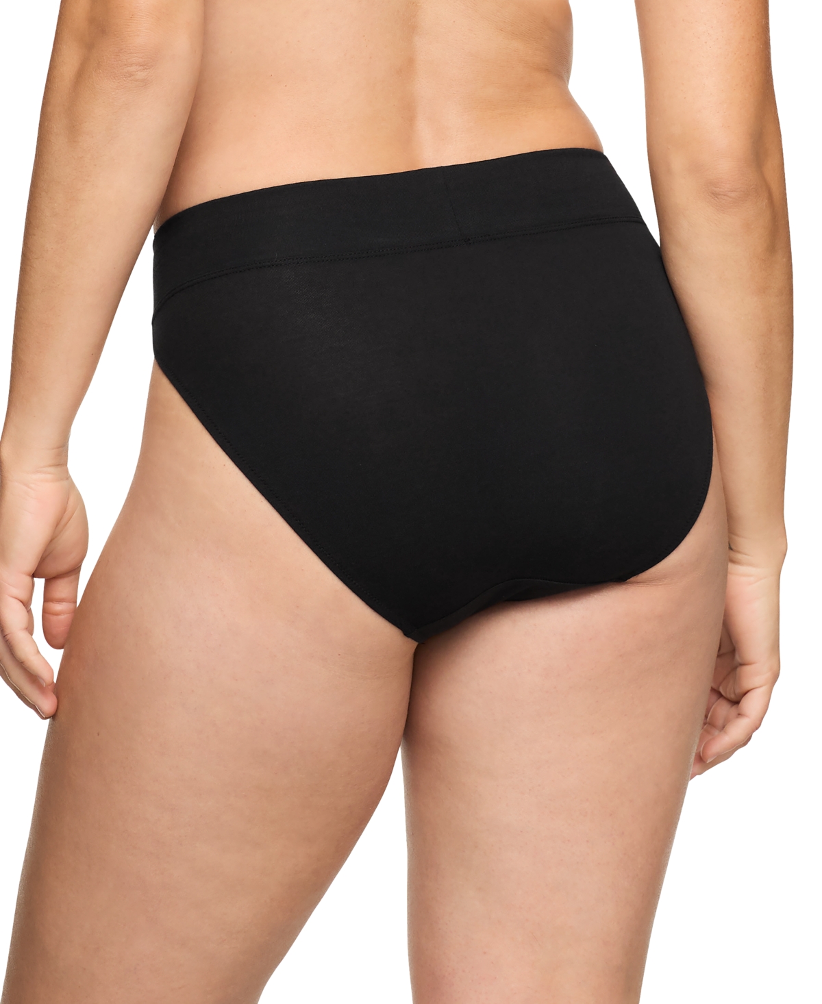 Warner's Women's 3-pk. No Pinching No Problems Hi-cut Underwear Rt4403p In Black,toasted Almond,white