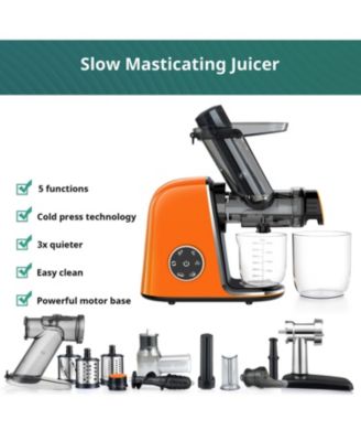 Slow Masticating Juicer Cold Press Quiet 150W