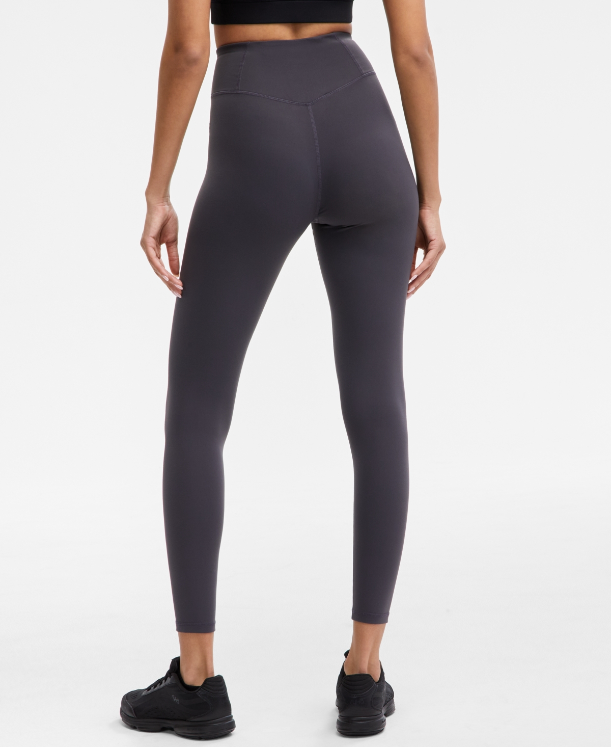 Id Ideology Women's Soft Full-length Leggings, Exclusively At Macy's In Deep Charcoal