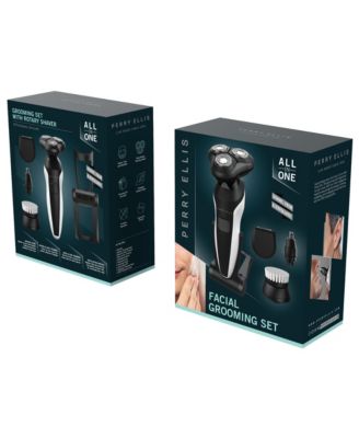 RECHARGEABLE 4-IN-1 GROOMING SET WITH ROTARY SHAVER