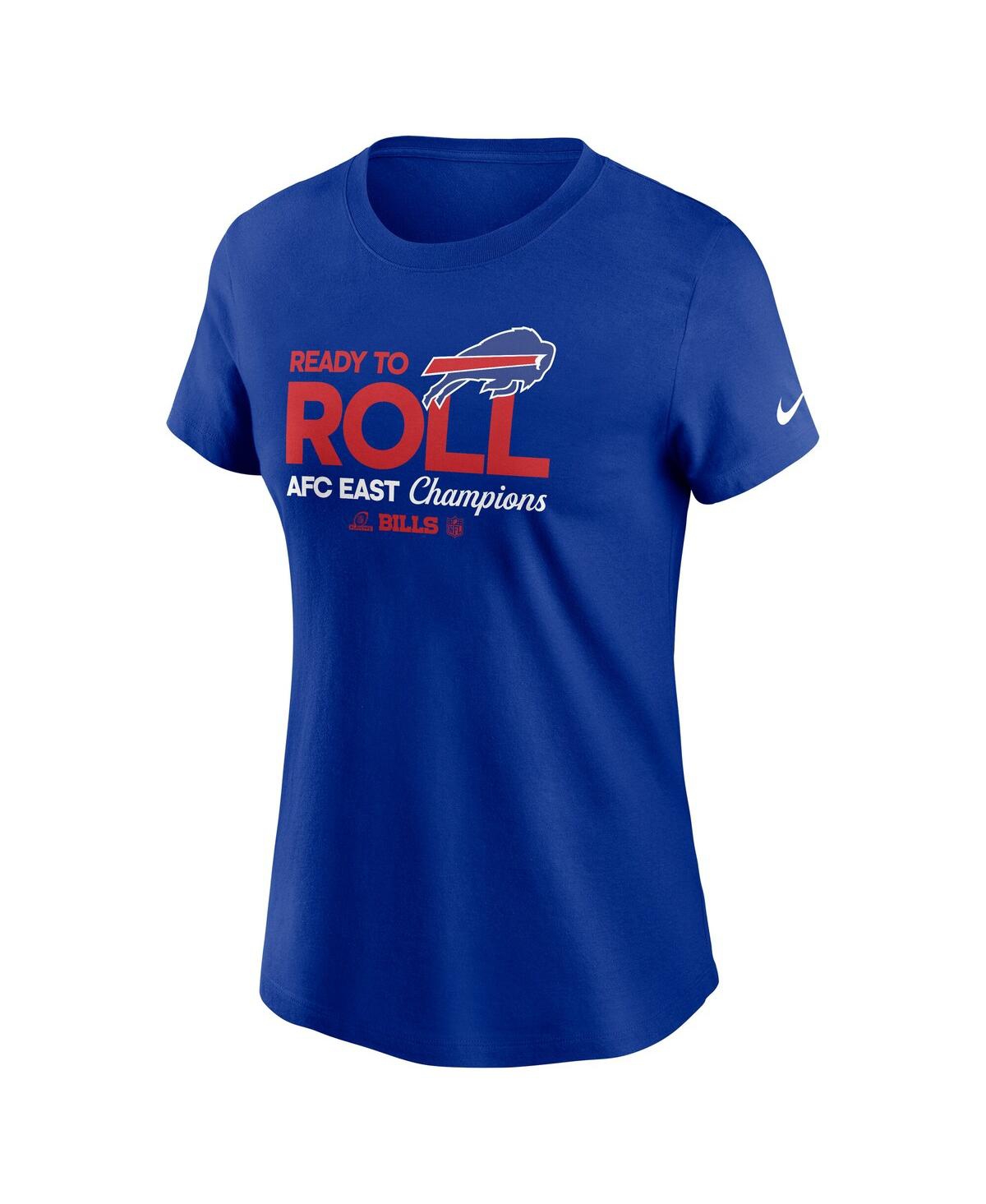 Nike Women's Royal Buffalo Bills 2024 Afc East Division Champions Locker Room Trophy Collection T-shirt In Royal
