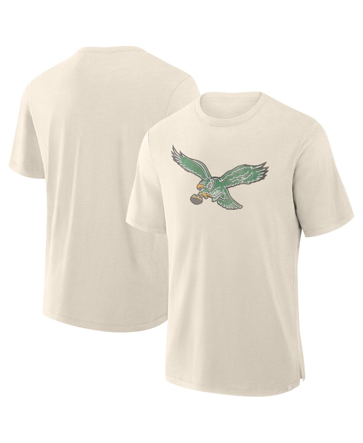 Fanatics Men's Cream Philadelphia Eagles Slub T-shirt In Cream
