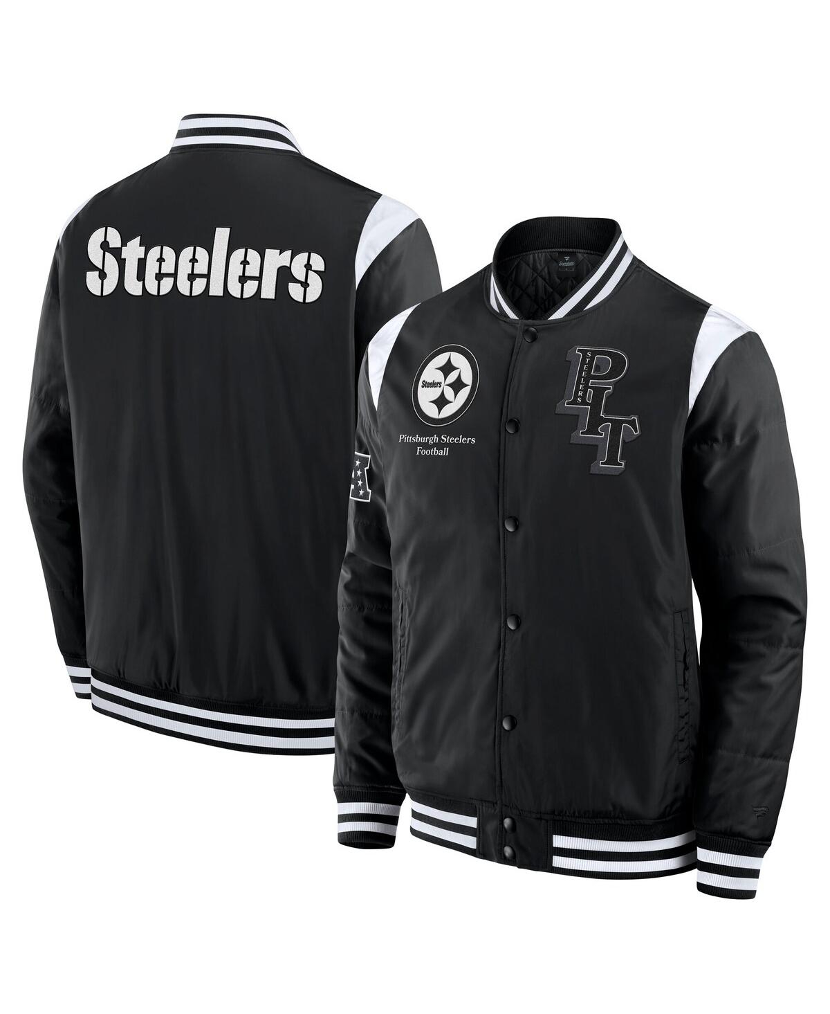 Fanatics Men's And Women's Black Pittsburgh Steelers Elements Elite Full-snap Jacket In Black