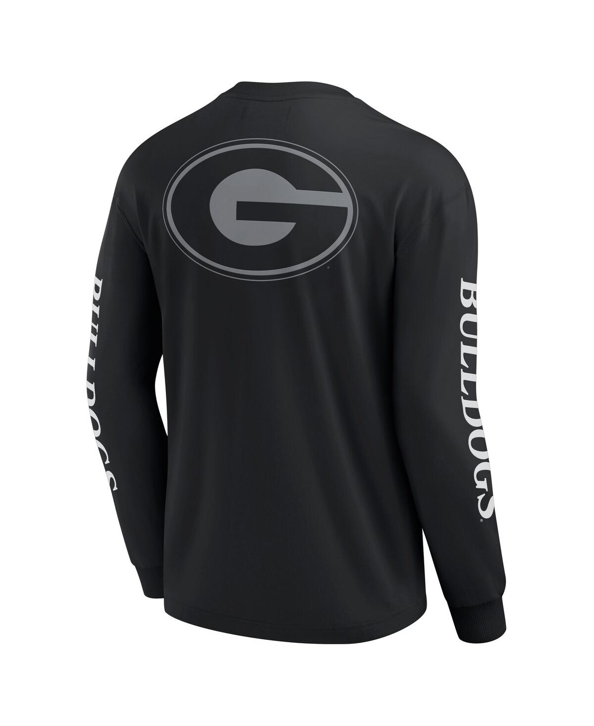 Fanatics Men's Black Georgia Bulldogs Strive Long Sleeve T-shirt In Black