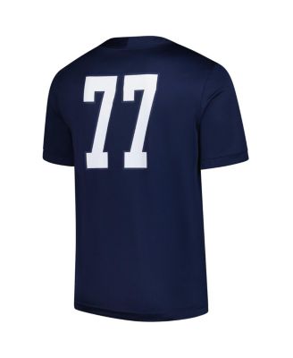 Men's 77 Navy Illinois Fighting Illini Untouchable Replica Football Jersey