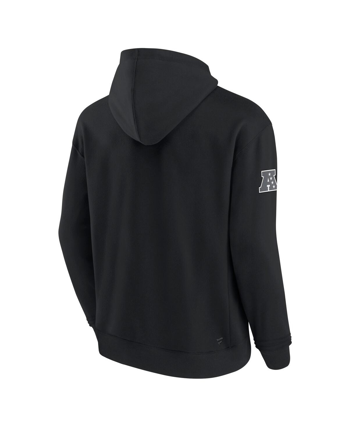 Fanatics Men's Black Cincinnati Bengals Elements Pace Fleece Pullover Hoodie In Black