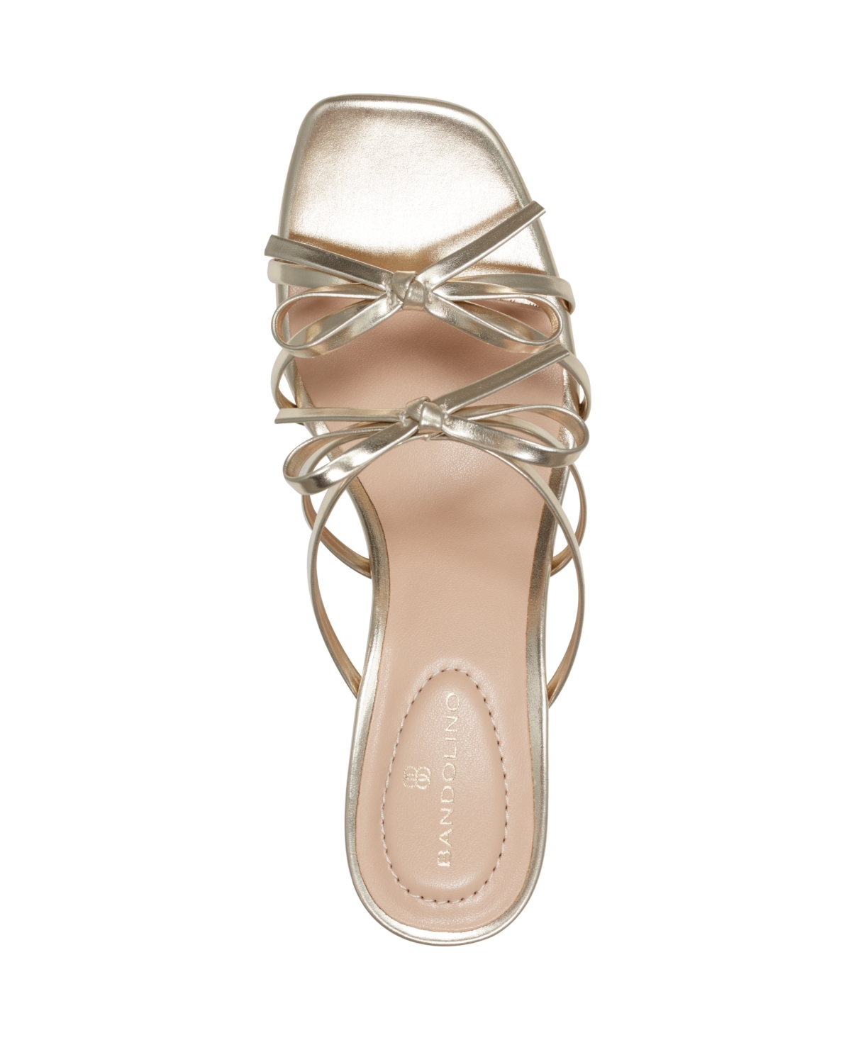 BANDOLINO WOMEN'S MARGIL STRAPPY BOW BLOCK HEEL SANDALS 