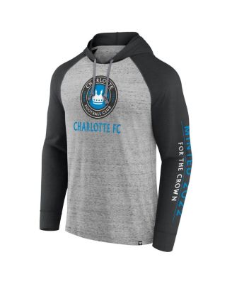 Men's Steel Charlotte FC Deflection Raglan Pullover Hoodie
