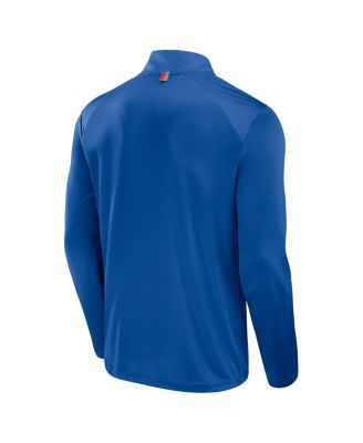 Men's Royal Buffalo Bills Defender Long Sleeve Quarter-Zip Jacket