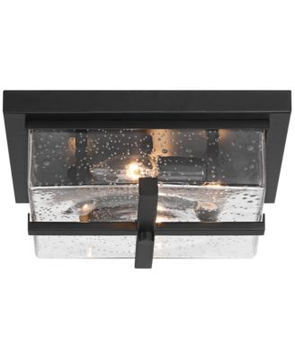 Grambling 11 3/4" Farmhouse Flush-Mount Ceiling Light Fixture Kitchen Foyer 4-Light Rustic Black Finish