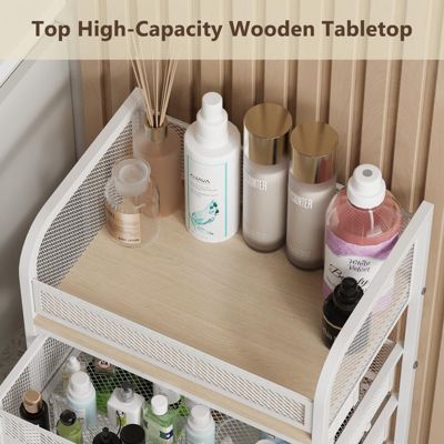 Makeup Organizer with Drawers, Skincare Storage, Floor Skincare Organizers with Wheels