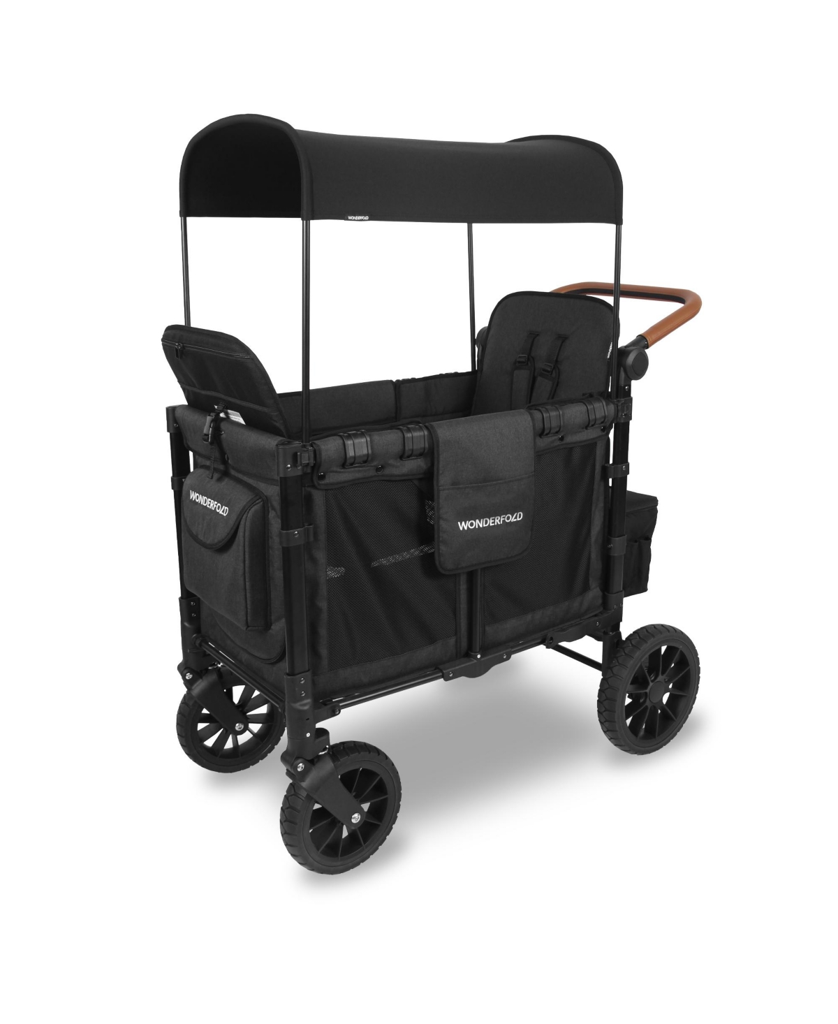 WONDERFOLD WAGON W2 LUXE DOUBLE STROLLER WAGON 2-SEATER 