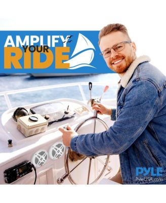 6.5'' Waterproof Marine Speakers with Bluetooth Amplifier, 4-Speaker System