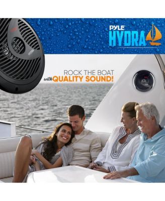 8" Waterproof Marine Component Speakers - 180 Watt, Black