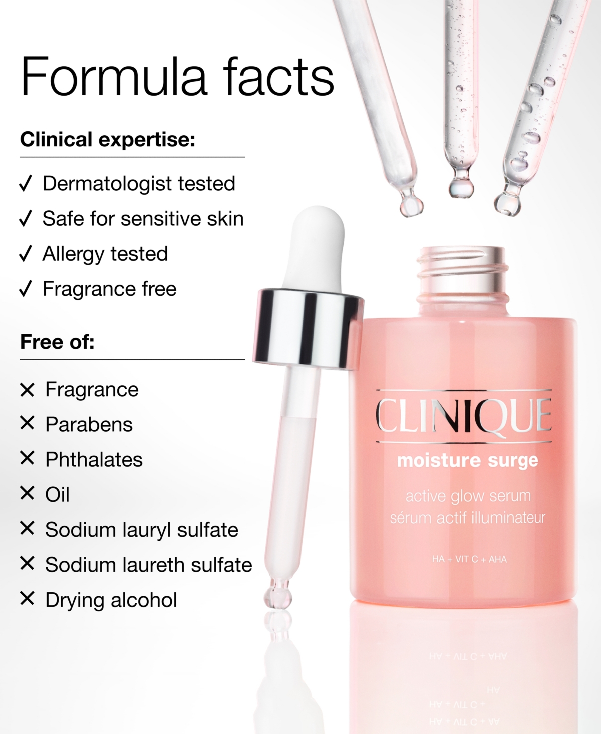 Clinique Moisture Surge Active Glow Serum With Hyaluronic Acid, 30 ml In No Color