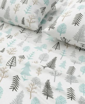 Lodge Print Ultra-Soft Turkish Cotton Flannel Sheet Set