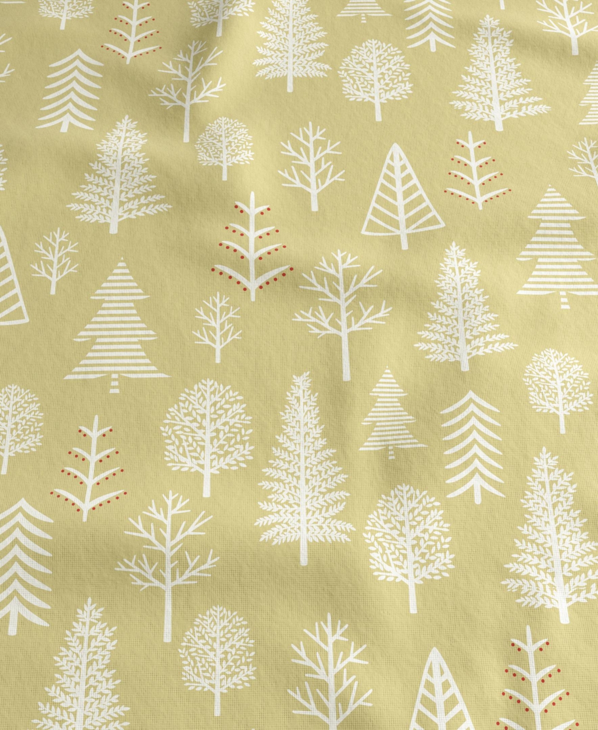 Linery & Co. Ultra-Soft Turkish Cotton Flannel Lodge Print Sheet Set - Winter forest