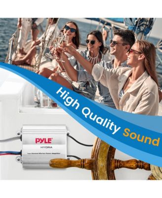 Double DIN Marine Bluetooth Stereo Receiver with DVD/CD/MP3/USB/AUX - Black