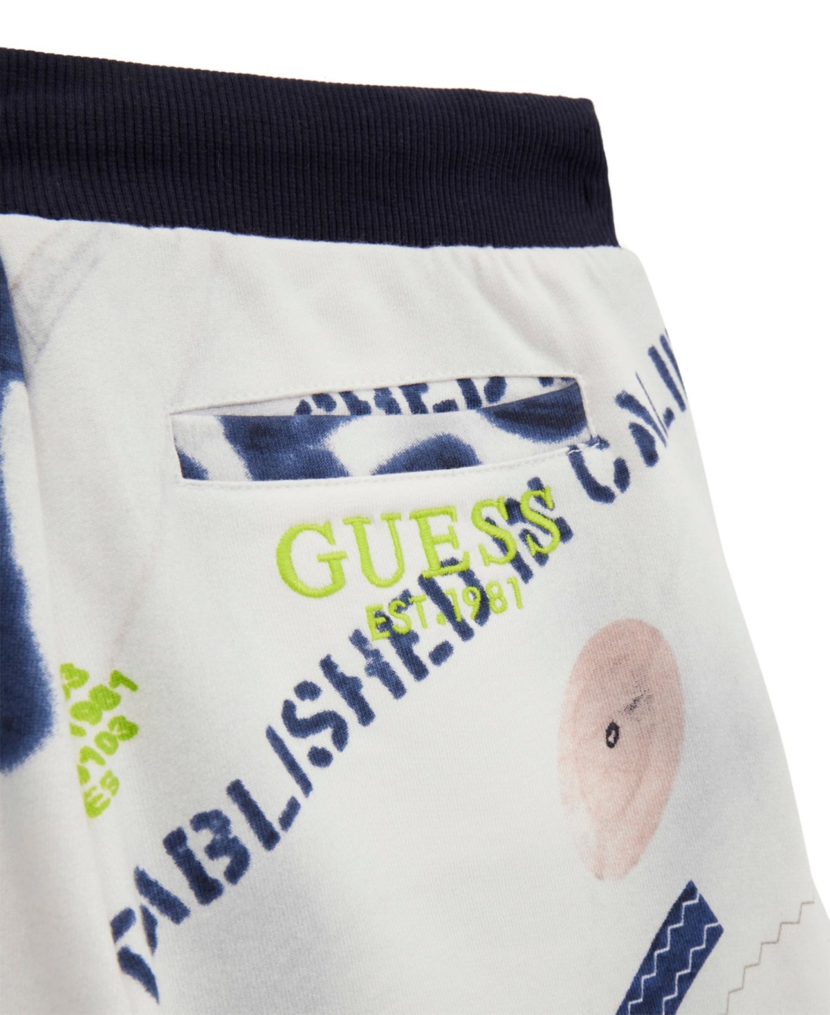 Guess Big Boy Printed Active Shorts In Multi