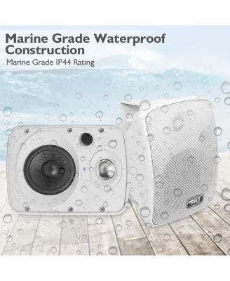 6.5” Bluetooth Wireless Waterproof Speakers - 800W Max Power, 2-Way Full Range Stereo Sound, Marine Grade, Indoor/Outdoor Use