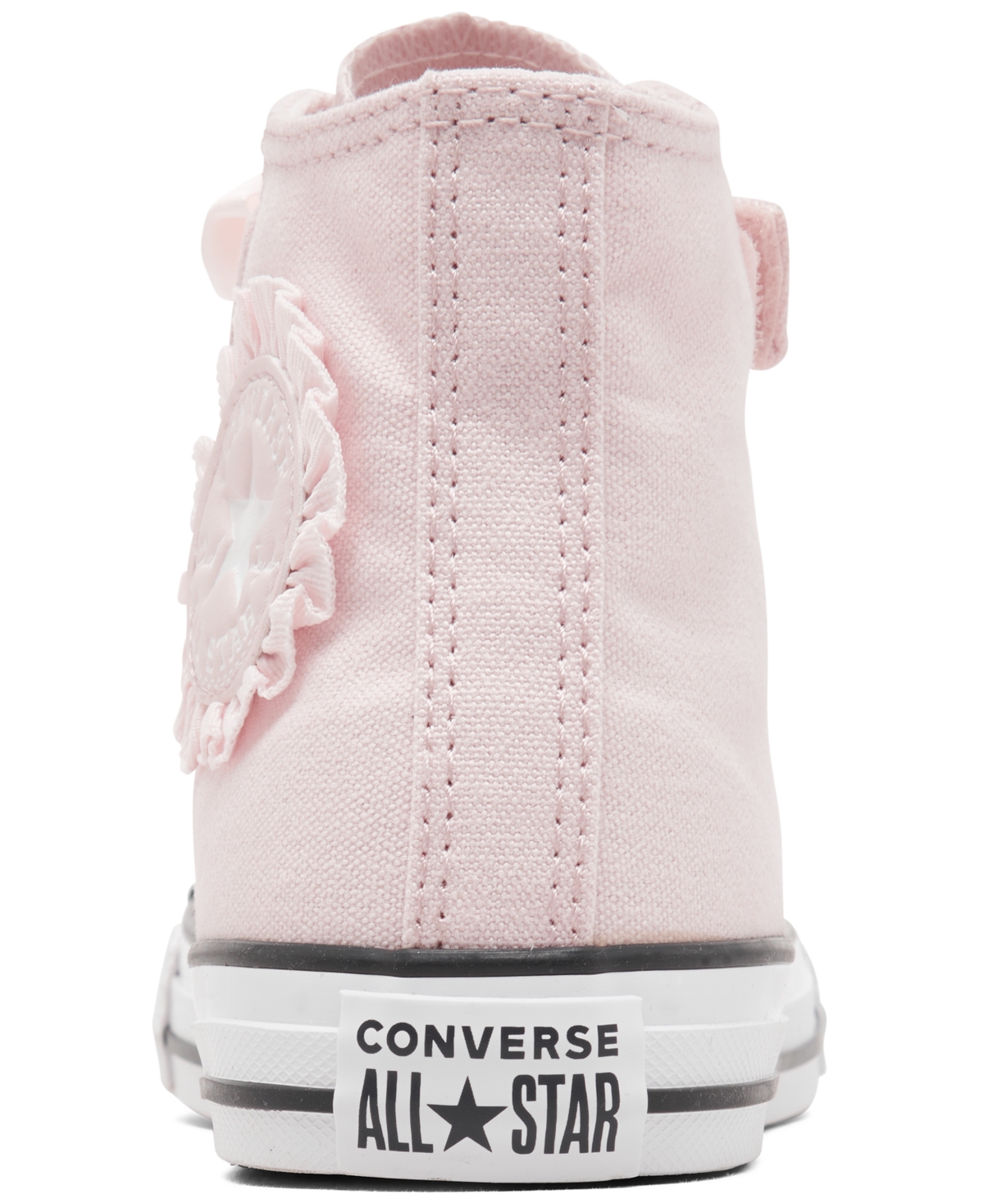 CONVERSE LITTLE GIRLS CHUCK TAYLOR ALL STAR RUFFLES AND BOWS EASY-ON CASUAL SNEAKERS FROM FINISH LINE 
