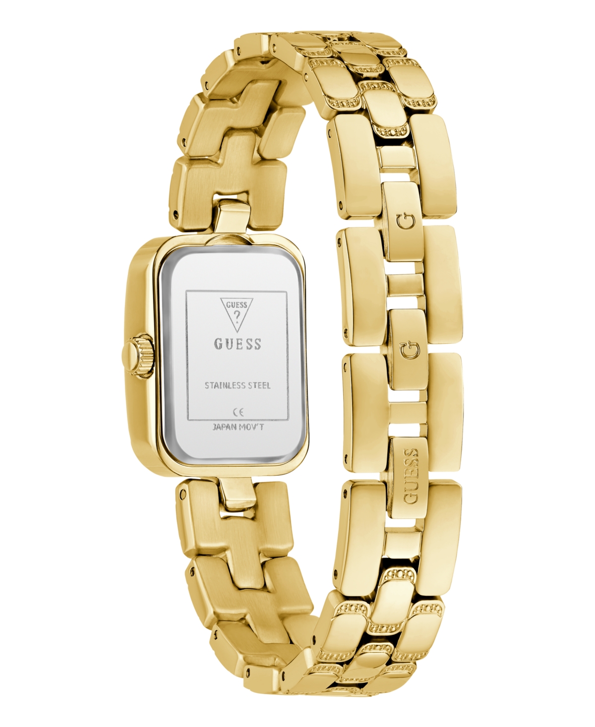 Guess Women's Analog Gold Tone Steel Watch, 22mm In Gold Tone
