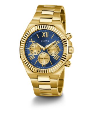 Men's Multi-Function Gold Tone Steel Watch, 44mm