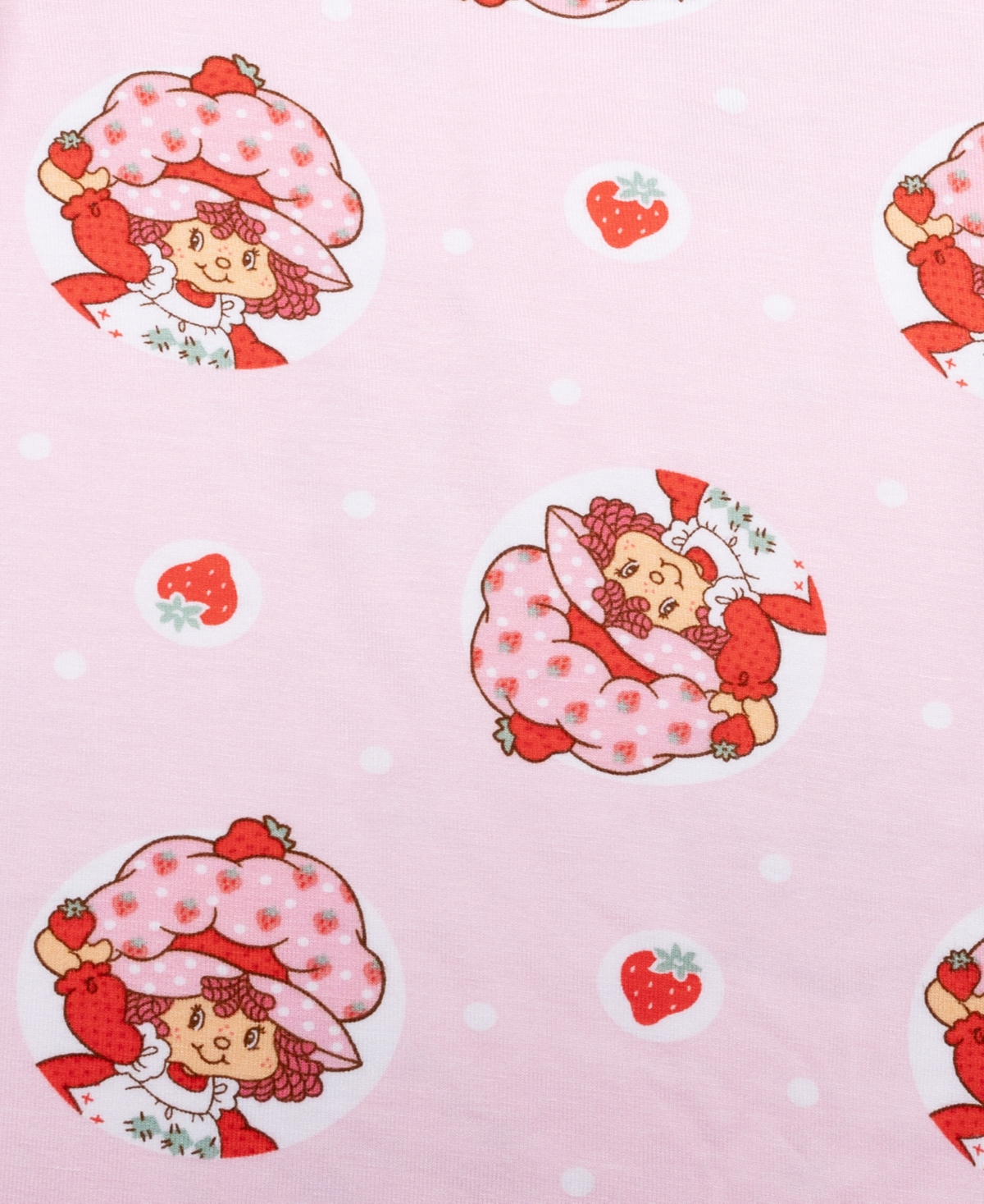 Strawberry Shortcake Little And Big Girls Short Sleeve And Biker Shorts, 2-piece Pajama Set