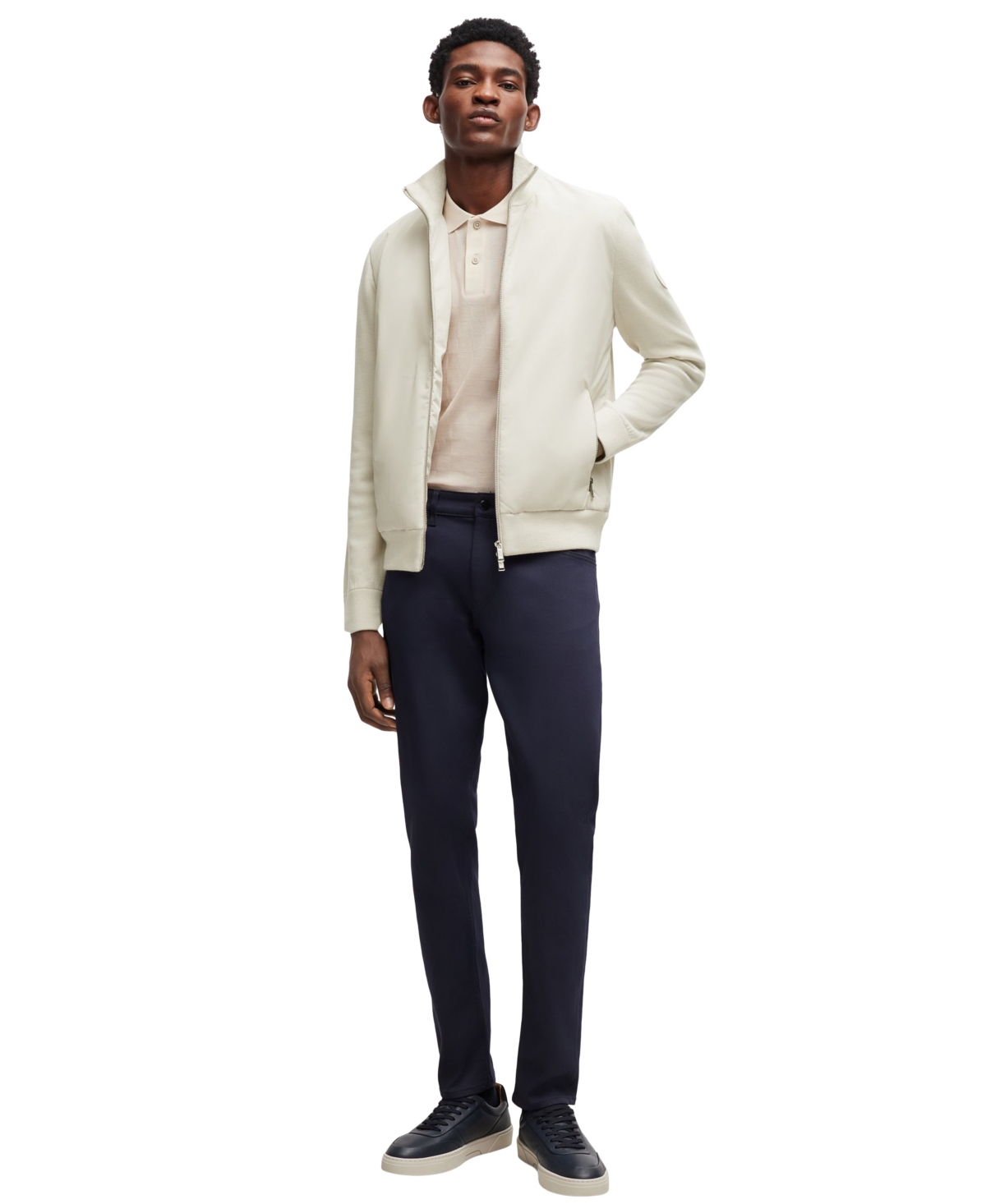 Hugo Boss X Porsche Men's Wool Jacket In Open White