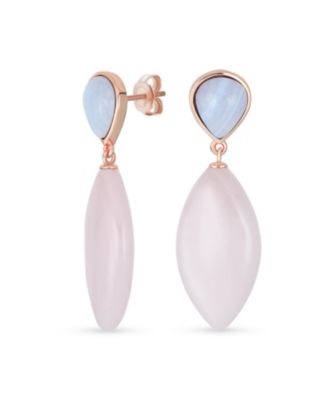 Fashion Statement Teardrop Black Onyx Gemstone Dangling Earring Gold Plated