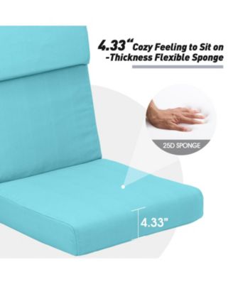 Outdoor Chair Cushion 20.5x20.5x4.33 inches Patio Furniture Seat Cushion - Set of 4