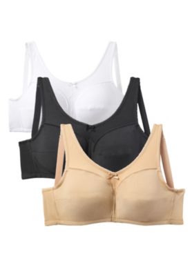 Women's 3-Pack Cotton Wireless Bra