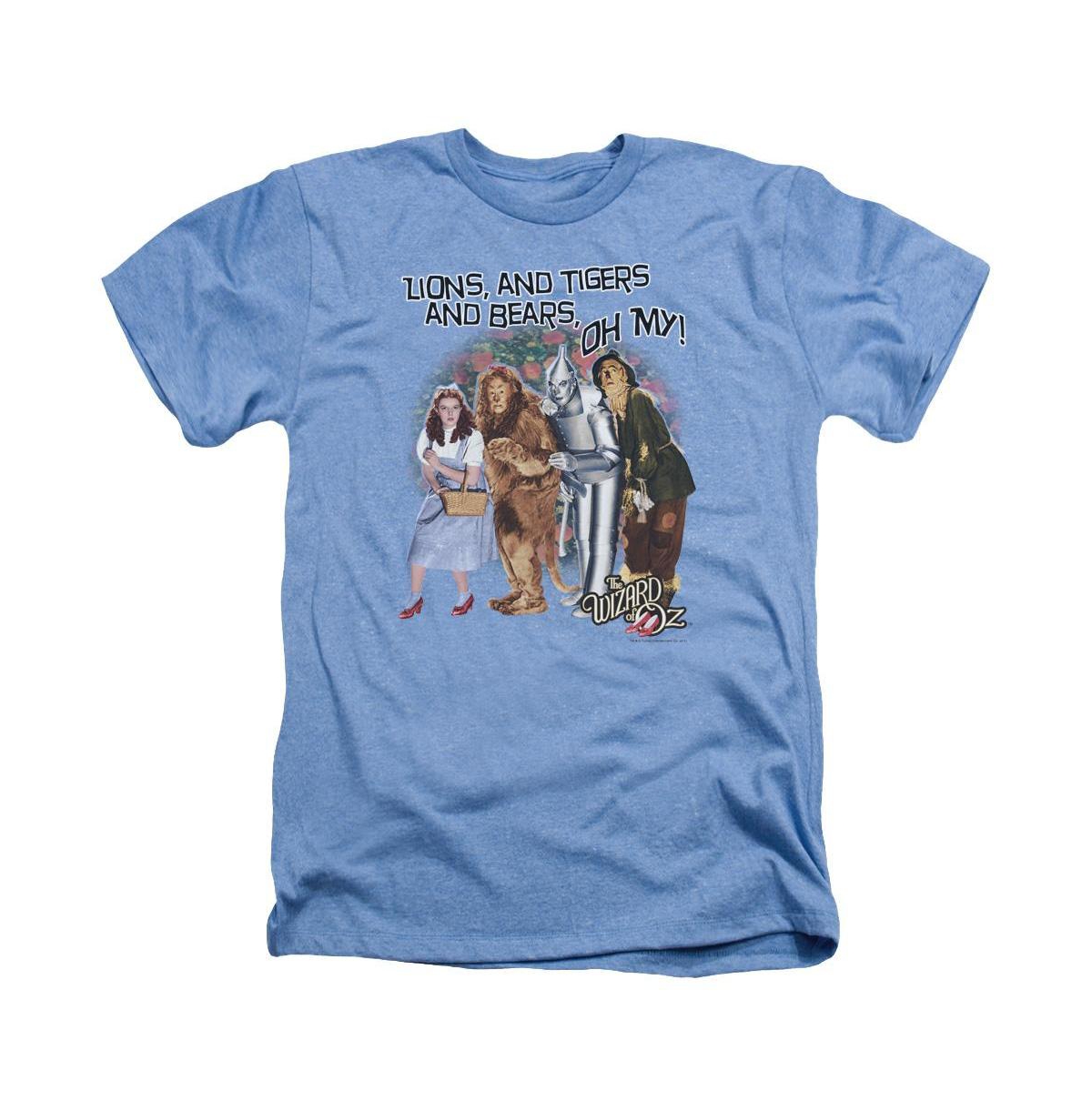 Men's Oh My Adult Heather Tee / T-Shirt - Bright blue