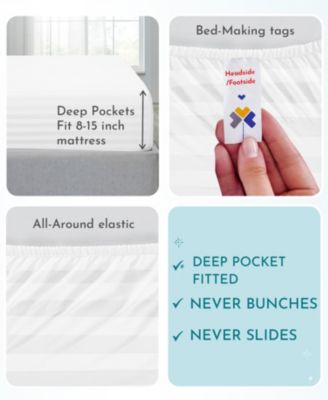 100% Extra Long Staple, 500 Thread Count Sateen Weave Sheet Set