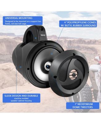 4” Waterproof Off-Road Speakers, 900W, Compact Power Sport System (Pair)
