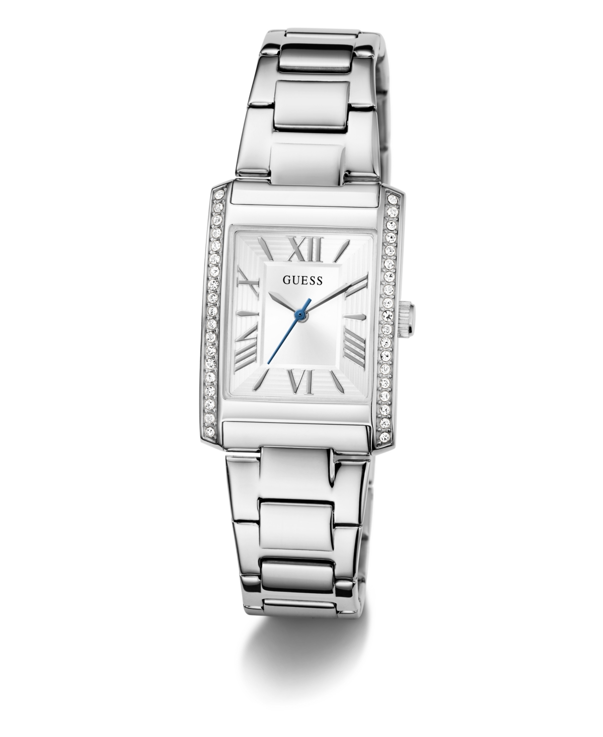 Guess Women's Analog Silver Tone Stainless Steel Watch, 27mm In Silver Tone