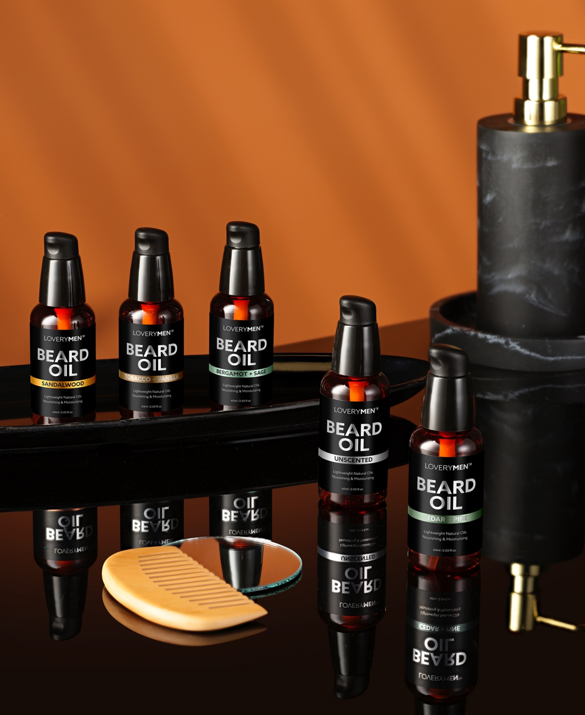 Lovery 5-pc. Men Beard Oil Beard Grooming Gift Set In No Color