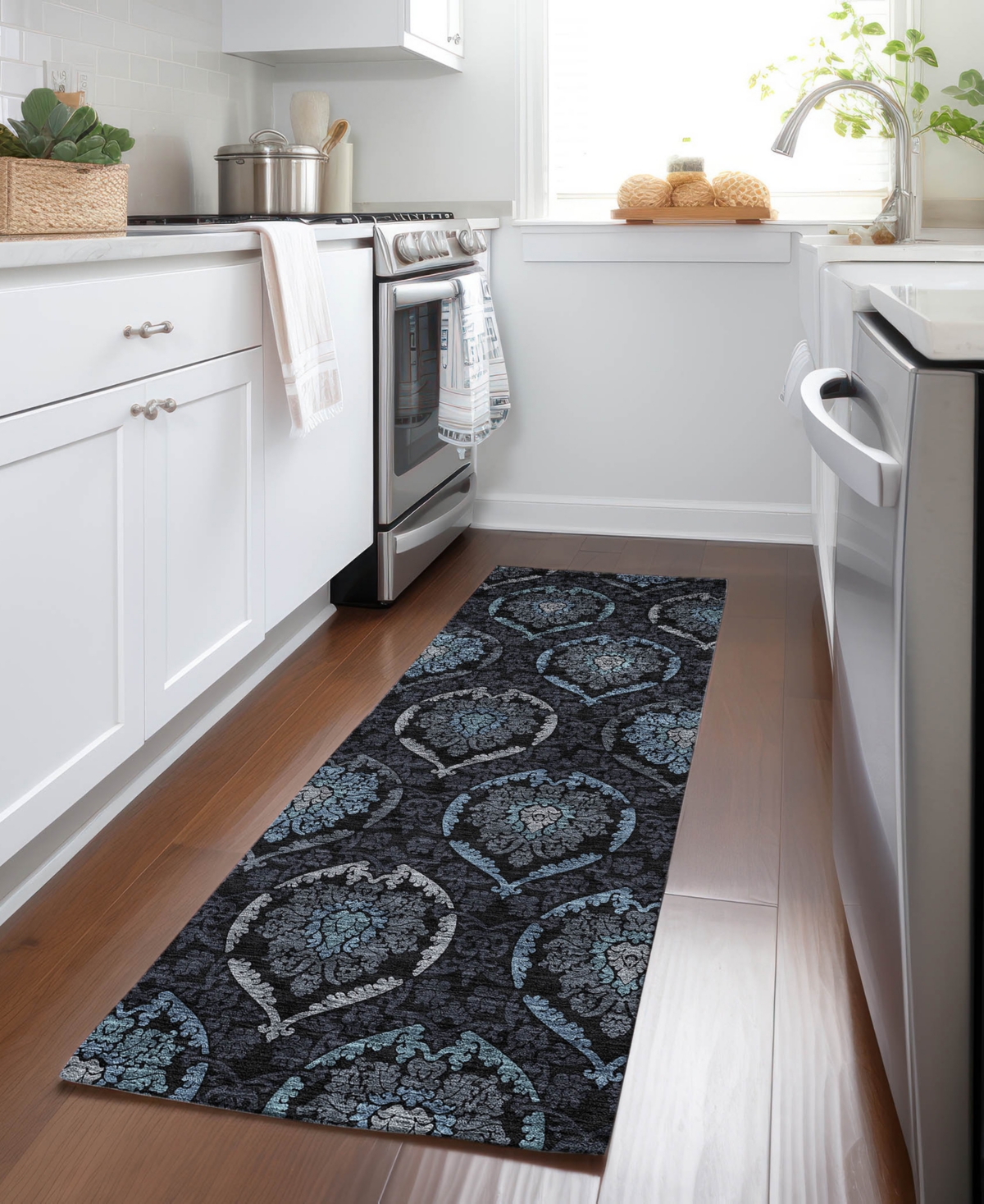 Addison Chantille Acn809 2'3"x7'6" Runner Area Rug In Blue