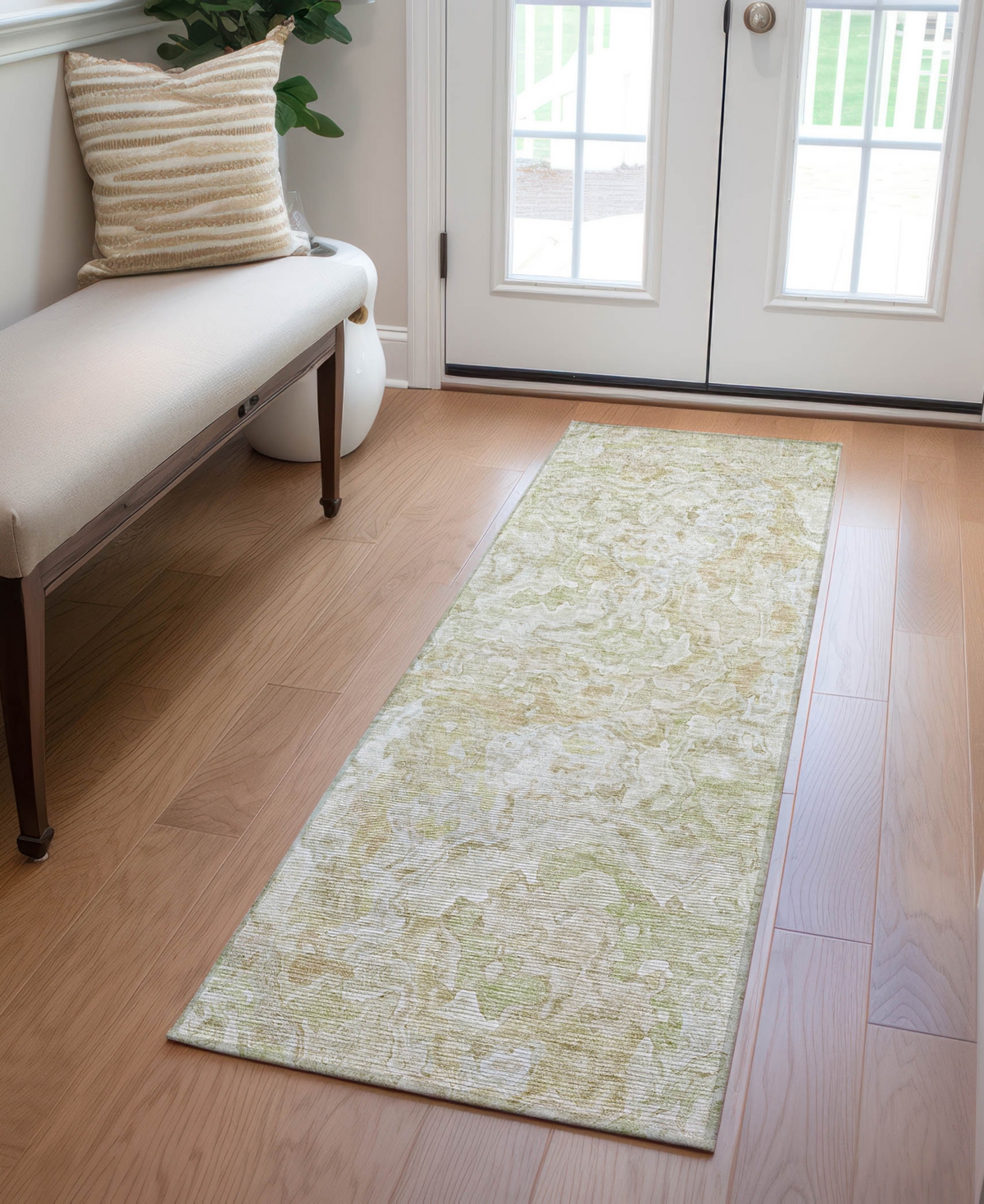 Addison Chantille Acn829 2'3"x7'6" Runner Area Rug In Beige