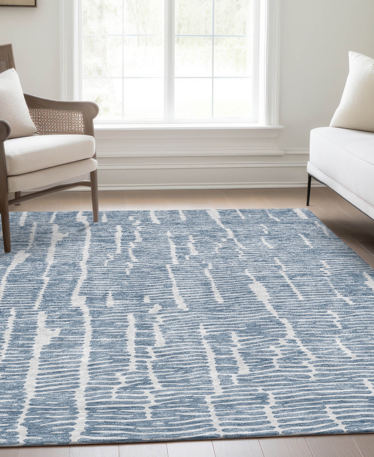 Addison Chantille Acn830 2'6"x3'10" Area Rug In Blue