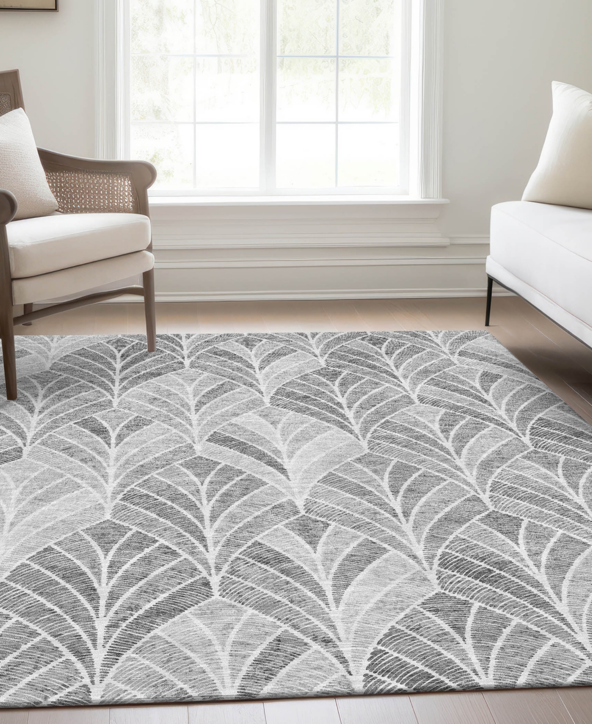 Addison Chantille Acn851 2'6"x3'10" Area Rug In Gray
